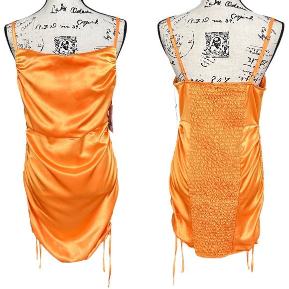 NWT $35 Wild Fable Yellow Mini Dress Size M - Picture 1 of 9